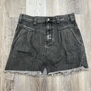 We The Free People Distressed Denim Skirt Size 28